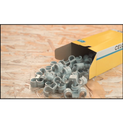 UCHWYT NYLONOWY PODWÓJNY FPD 25-30MM /opk=50szt./ 925FPD CELO (925FPD)